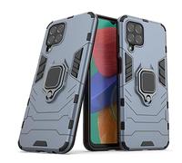 Coque pour Samsung Galaxy M33 5G Housse Antichoc avec Anneau Rotatif Aimant Etui Magnétique Rigide Dure Armure Bague Support Armure Renforcée (Samsung Galaxy M33 5G, Marine)