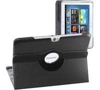 Coque Pour Samsung Galaxy Note 10.1 N8000, N8010, Etui Rotatif 360, Housse Protection Pu Cuir, Noir[Coq9124465]