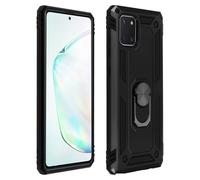 Coque pour Samsung Galaxy Note 10 Lite Antichoc Bi-matière Bague Support Vidéo Noir