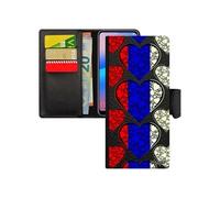 Coque pour Samsung Galaxy Note 20 ultra cuir rabat portefeuille drapeau russie russe jeux olympiques bumper coeur housse rigide Euro