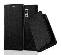 cadorabo Coque pour Samsung Galaxy Note 4 en Noir Nuit - Housse Protection avec Fermoire Magnétique, Stand Horizontal et Fente Carte - Portefeuille Etui Poche Folio Case Cover