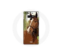 Coque pour Samsung Galaxy Note 9 Quarter Horse Marron Race de cheval