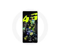 Coque pour Samsung Galaxy Note 9 Valentino Rossi motoGP 46 Pilote de vitesse