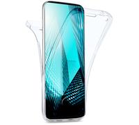 moex Coque Double en Silicone Transparent Compatible avec Samsung Galaxy S10, Housse de Protection complète des 2 côtés, Coque de téléphone Portable Avant et arrière - Cristal
