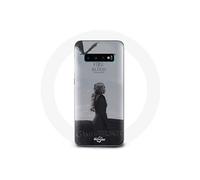 Coque pour Samsung Galaxy S10 Edge Game of Thrones Saison 8 Daenerys Targaryen feu et sang Le Trône de Fer Logo Gris