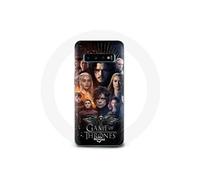 Coque pour Samsung Galaxy S10 Edge Game of Thrones Saison 8 Le Trône de Fer L'affiche de L'équipage Logo Aigle Gris