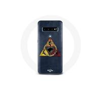 Coque pour Samsung Galaxy S10 Edge Game of Thrones Saison 8 Le Trône de Fer Triangle Logo Baratheon Lannister Stark et Targaryen