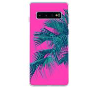 Coque pour Samsung Galaxy S10 Hybride Motifs Fushia Jungle - Fabriqué en France Bigben