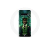 Coque pour Samsung Galaxy S10 Plus Loki Thor Ragnarok avec Casque Affiche Personnage Série Saison 1