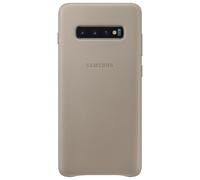 Coque pour Samsung Galaxy S10 + Premium Cuir Grise Samsung