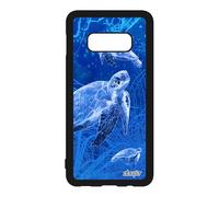 Coque pour Samsung Galaxy S10e Silicone Tortue Ocean Animal Telephone Fonds Marins algue Motif Design geante Bleu Animaux 4G Etui Marine