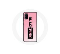 Coque pour Samsung Galaxy S20 Blackpink Groupe de K-pop Logo Noir Rose Fond Rose