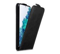 cadorabo Coque Compatible avec Samsung Galaxy S20 FE en Noir Nuit - Housse Protection en Style Flip avec Fermoire Magnétique - Etui Poche Folio Case Cover