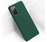 Coque pour Samsung Galaxy S20 FE Semi-rigide Soft Touch Compatible QI Vert