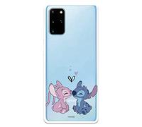 Coque pour Samsung Galaxy S20 Plus - Samsung Galaxy S11 Officielle Lilo & Stitch Baiser Angel & Stitch pour protéger votre téléphone portable - Coque en silicone souple sous licence officielle Disney