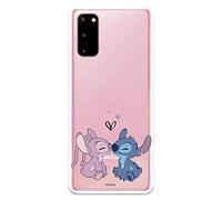Coque pour Samsung Galaxy S20 - Samsung Galaxy S11e officielle Lilo & Stitch - Ange & Stitch Baiser pour protéger votre téléphone portable - Coque en silicone souple sous licence officielle Disney