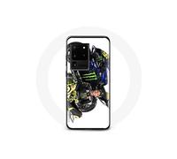 Coque pour Samsung Galaxy S20 Ultra Valentino Rossi Pilote de vitesse fond blanc