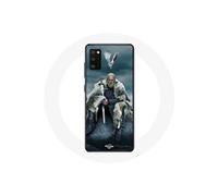 Coque pour Samsung Galaxy S20 Vikings Série Saison 6 Ragnar Lothbrok logo V Epée Gris Fond Brouillard