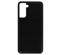 Coque pour Samsung Galaxy S21 Bi-matière Antichoc Rangement Carte Defender Noir