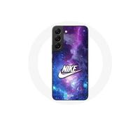 Coque - Nike - Samsung Galaxy S21 FE - Logo Blanc - Espace Coloré - Souple