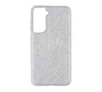 Coque pour Galaxy S21 FE Paillette Amovible Silicone Semi-rigide argent
