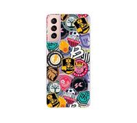 Coque pour Samsung Galaxy S21 Officiel de Kings League Boucliers génériques en silicone transparent [Flexible, semi-dure et ultra-résistant] [Protection contre les chutes]