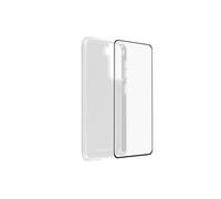 Coque pour Samsung Galaxy S21 Souple et Film Ecran Verre Trempé 9H Noir