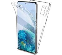 HQ-CLOUD® Coque Compatible avec Samsung Galaxy S21 Ultra,Coque 360 Protection Integral Arrière Rigide Avant Souple Transparent.