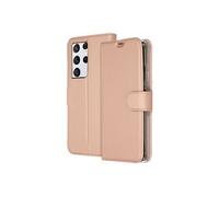 Accezz Accezz Étui de téléphone Wallet Galaxy S21 Ultra Rose Champagne Rose dorée