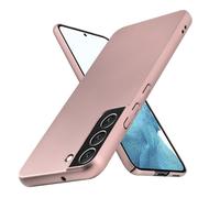 Coque pour Samsung Galaxy S22 en METALLIC OR ROSE Hard Case Housse de protection Étui d'aspect métallique contre les rayures et les chocs