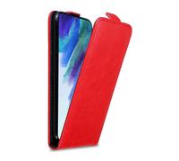 Coque pour Samsung Galaxy S22 en ROUGE DE POMME Housse de protection Étui au design flip avec fermeture magnétique