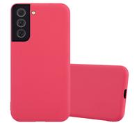 cadorabo Coque Compatible avec Samsung Galaxy S22 en Candy Rouge - Housse Protection Souple en Silicone TPU avec Anti-Choc et Anti-Rayures - Ultra Slim Case Cover Bumper
