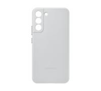 Coque en Cuir pour Samsung Galaxy S22+ Gris Clair