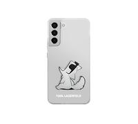Karl Lagerfeld KLHCS22MCFNRC Coque de Protection pour S22+ S906 Transparent Choupette Eat