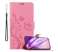 Coque pour Samsung Galaxy S22 PLUS en ROSE FLORAL Housse de protection Étui au design floral avec fermeture magnétique, fonction de support et emplacements pour cartes
