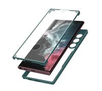 Coque pour Samsung Galaxy S22 Ultra Dos Plexiglas et Avant Polymère Vert