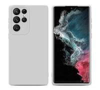 Coque pour Samsung Galaxy S22 ULTRA en FLUID BLANC Housse de protection Étui en silicone TPU flexible