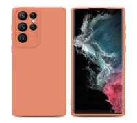 Coque pour Samsung Galaxy S22 ULTRA en FLUID ORANGE CLAIR Housse de protection Étui en silicone TPU flexible