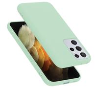 Coque pour Samsung Galaxy S22 ULTRA en LIQUID LIGHT GREEN Housse de protection Étui en silicone TPU flexible