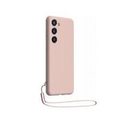 Coque pour Samsung Galaxy S23 5G en Silicone avec dragonne assortie Rose
