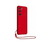 Coque pour Samsung Galaxy S23 5G en Silicone avec dragonne assortie Rouge