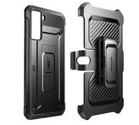 SUPCASE Coque pour Samsung Galaxy S23 avec Support Béquille Repliable [Cadre Avant Intégré & Clip Ceinture] [Protection Robuste Qualité Militaire] Antichoc Intégrale pour Samsung S23 5G, Noir