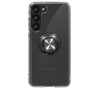 Coque pour Samsung Galaxy S23 Bague Support Métallique Silicone Gel Transparent