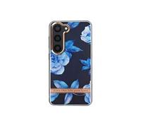 Coque pour Samsung Galaxy S23 Dos Rigide Contour Souple Design Fleurs Bleues