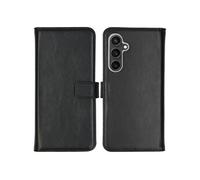Selencia Étui de téléphone en cuir véritable pour Samsung Galaxy S23 FE - Noir