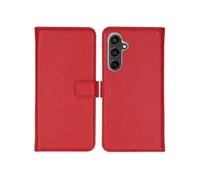 Selencia Étui portefeuille en cuir véritable pour Samsung Galaxy S23 FE - Rouge