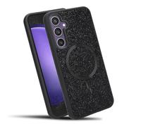 Coque pour Samsung Galaxy S23 FE en Noir Antichoc Magsafe compatible style paillettes diamant