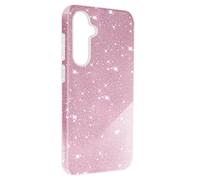 Coque pour Samsung Galaxy S23 FE Paillette Silicone Semi rigide Fine Rose