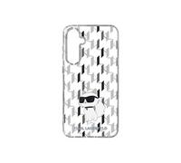 Coque et étui téléphone mobile Karl Lagerfeld Coque pour Samsung Galaxy S23 FE Rigide Imprimé Choupette Transparent