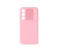 Coque pour Samsung Galaxy S23 FE Silicone Cache Caméra Coulissant Rose clair
